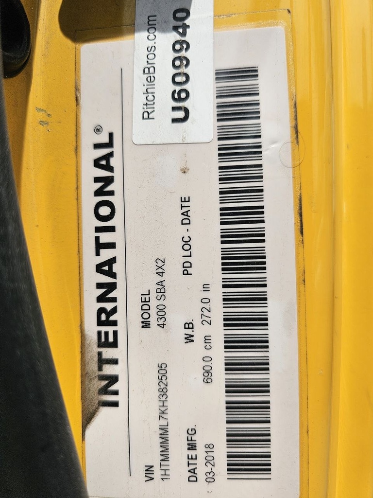 2019 International DuraStar 4300